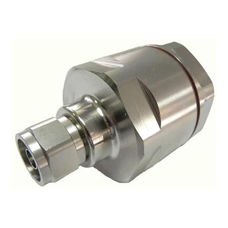 N Male Low PIM Positive Stop™ Straight Connector for 1-1/4 in RCT RADIAX® Radiating Cable