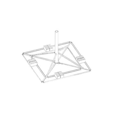 Ballast Roof Mount - 34.25 in