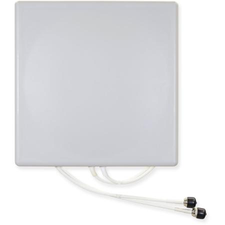 2.4 - 5 GHz 6 dBi Wi-Fi Panel Antenna with 2 RPSMA Male Connectors