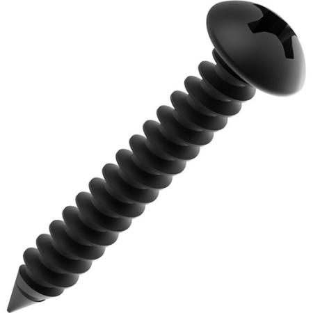 #10 philips self-tapping screw. 1/2" long. Black