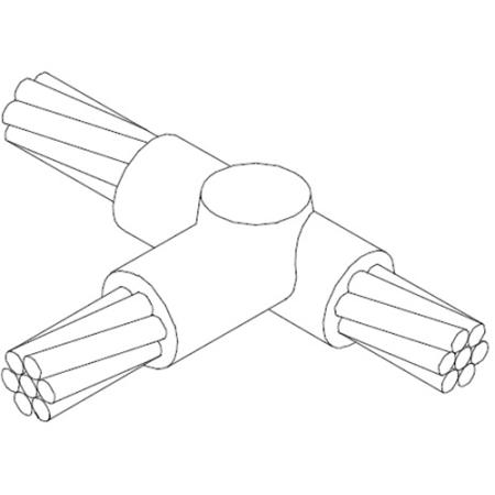 3/0 stranded Run to #2 stranded tap