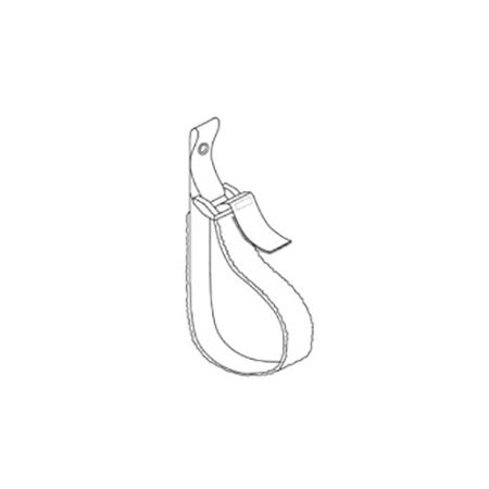 Cable hanger 3/4 x 6 in gray nylon