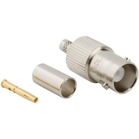 50 Ohm BNC Straight Crimp Jack RF Connector