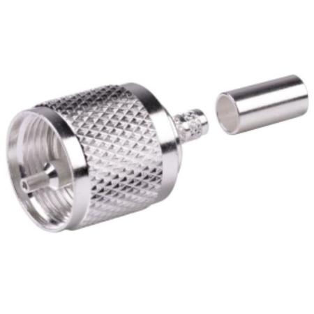 TE Connectivity - PL259 Male Crimp-On Connector for RG58 Cable