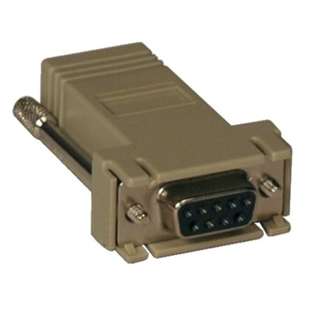 Modular Serial Adapter Straight Wiring DB9F-RJ45F