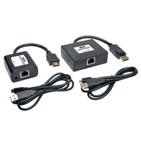 DisplayPort-HDMI over Cat5/6 Act Ext Kit,Pig TxRx