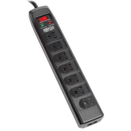 6' Protect It! 7-Outlet Surge Protector Tel/Modem