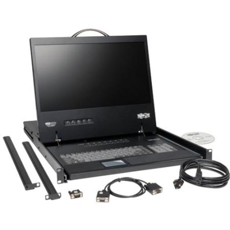 16-Port 1U Rack-Mount Console KVM Switch, 19" LCD