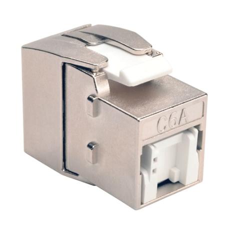 Toolless Cat6a Keystone Jack - Gray