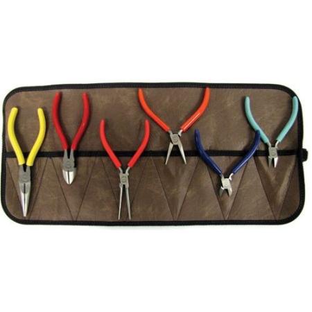 6-Piece Plier and Cutter Kit in a Roll Pouch