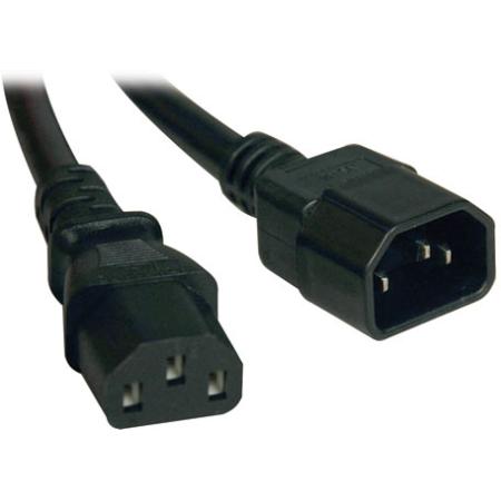 18in Power Cord C13 to C14  3x14AWG 15A