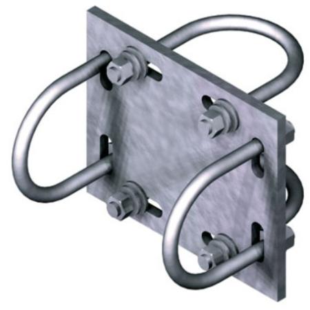 Crossover Kit for 2-3/8" pipes w/ 4 U-Bolts