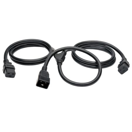 6' Splitter Power Cord, C20 to 2xC19