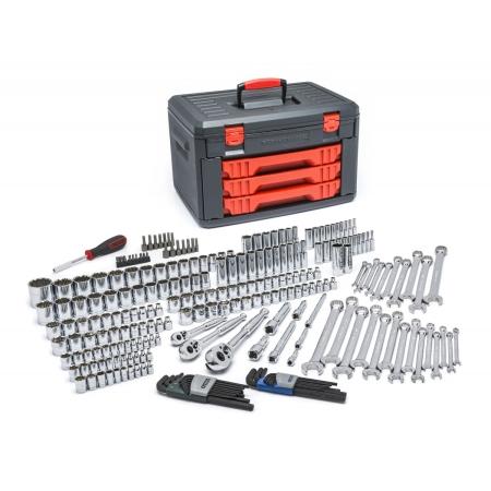 Mechanics Tool Set,239 piece, SAE and MM/1 set