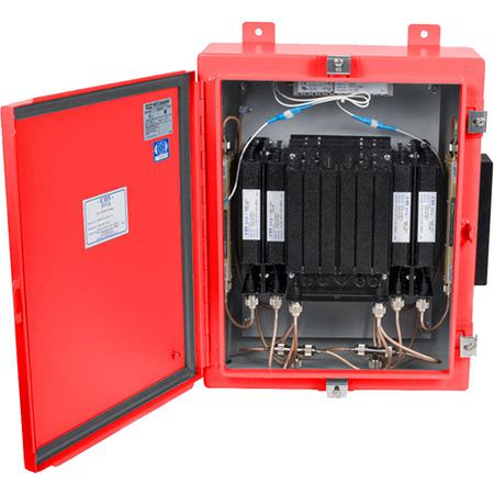 Bi-Directional Amplifier in Red NEMA 4 Enclosure