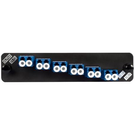 Adapter Panel, 1000-Type, Black, with Adapters