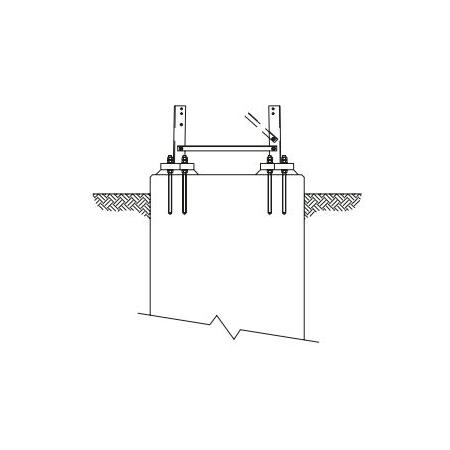 Base Feet Kit with 1"x30" Hilti Bolts -fits ST #14