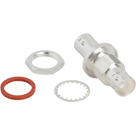 50 Ohm BNC Female - BNC Female Straight Bulkhead Adapter