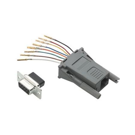 Modular Adapter, DB9 Female / RJ45 (8x8) Jack