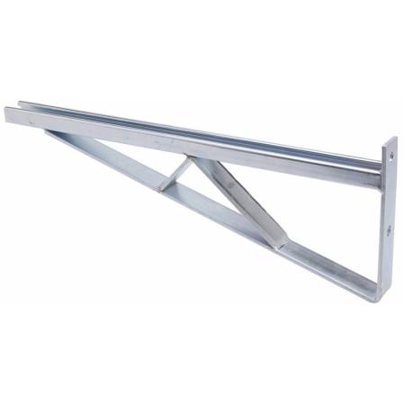 Braced single bracket, 36" Zinc plated