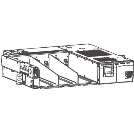 19 in Single AC Cord 3 Slot Rectifier Shelf