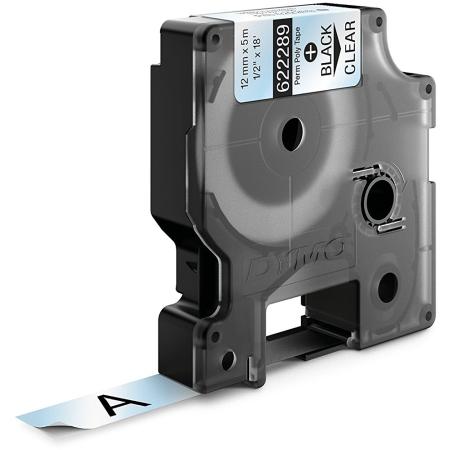DYMO clear label tape, 1/2"x 18'/ 1 each