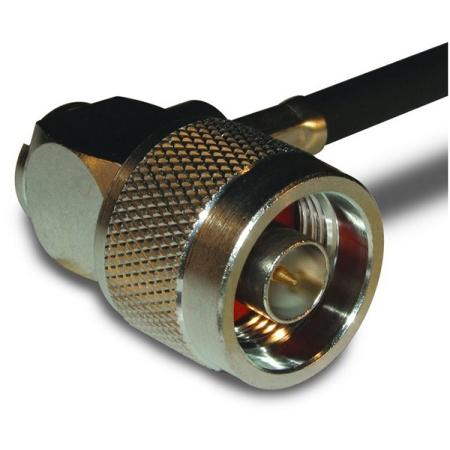 N Male Right Angle Crimp Connector