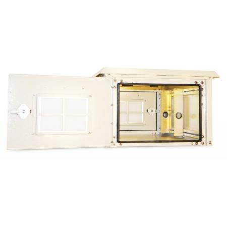 16Hx30Wx34D in (1) Bay Outdoor Cabinet, Cream