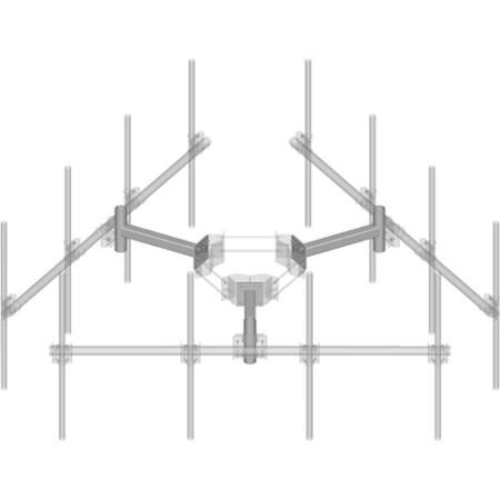 18 in Single Support Arm, Includes Pipe