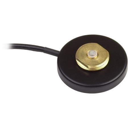 0 - 1000 MHz Mini Magnetic Mount with 12 ft RG-58/U and Mini-UHF in Chrome