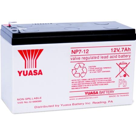 12 Volt 7  Ah Battery (F1) 3/16" Term; Bulk Pack