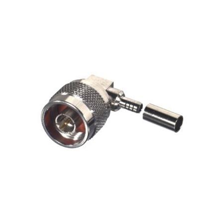 N Male R/A Crimp Square Body for RG-174