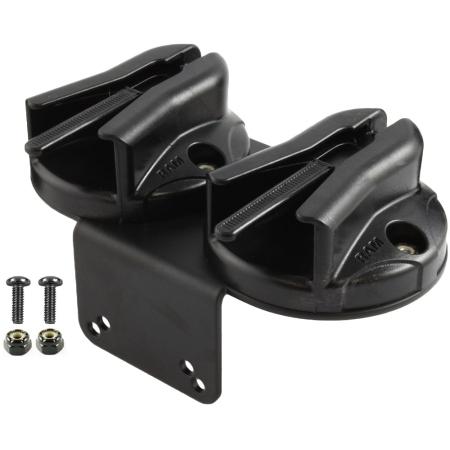 Double Microphone Clip Base with Mounting Bracket