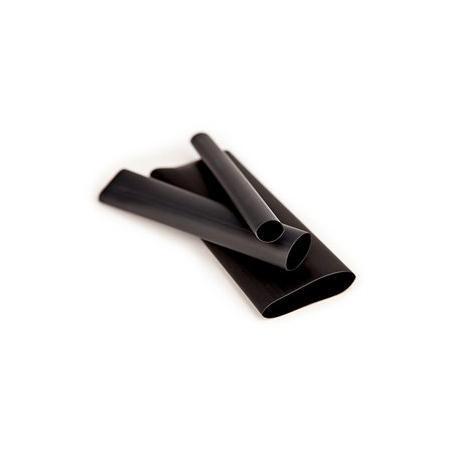 Black Flexible Polyolefin Heat Shrink Tubing 1-1/2 in, 2:1 Ratio