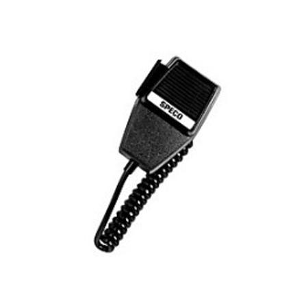 PTT handheld microphone w/ coiled cable
