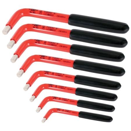 Long Arm Insulated Hex L-Keys 8 Pc Set