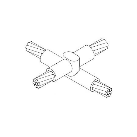 Crossover Mold (XO) for 2/0 Stranded - #2 Stranded
