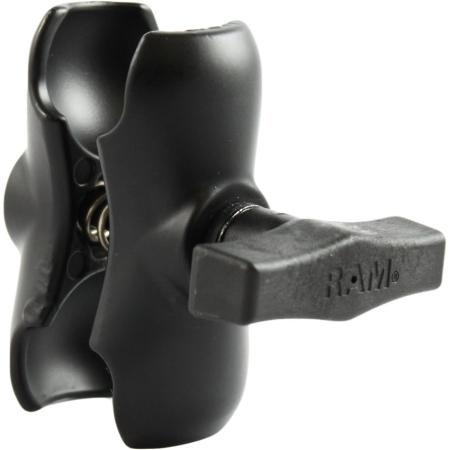 Short Double Socket Arm for 1.5 in Ball Bases