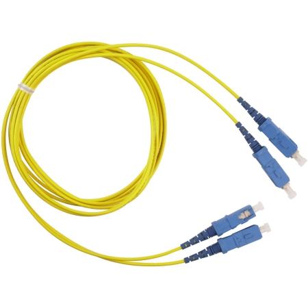 3 m OS2 SM Duplex Fiber Patch Cable with SC/APC - SC/APC Connectors