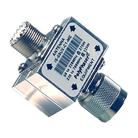 Flange Mount Arrestor, UHF Female - UHF Male