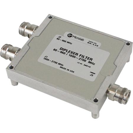 Diplexer Low/High 80-960/ 1695-2700MHz 120W 4.3-10