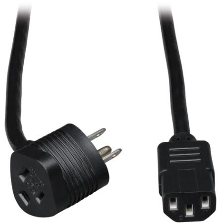 6' Piggyback Power Cord, 5-15P/R to C13 16AWG 13A