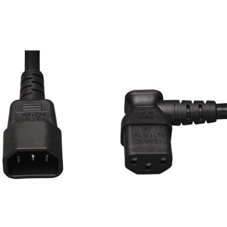2' AC Power Cord, C14 to C13 Right Angle