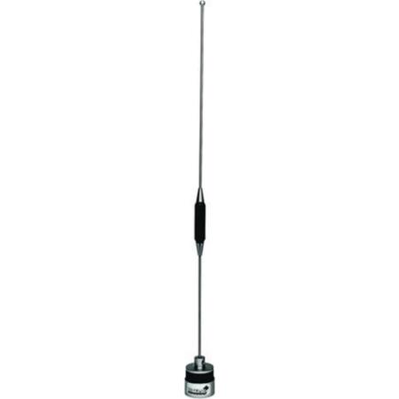 806 - 866 MHz 3 dBi 200 W Base Loaded Chrome Coil Antenna, No Ground Plane