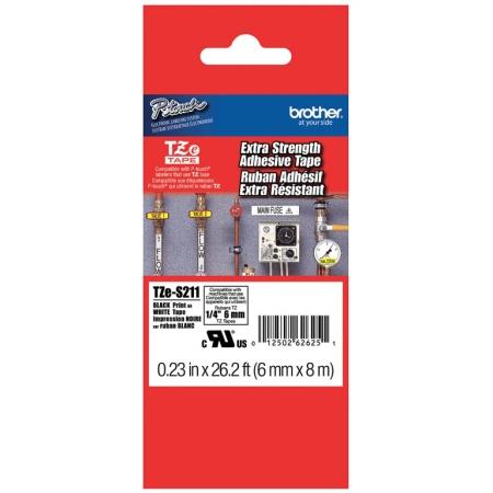 Black/White Label Tape Cartridge, Type, 26.2'