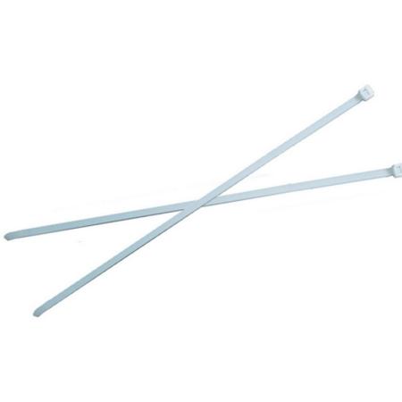 Cable Tie 8 in L, 0.18 in W, Nylon 6 White