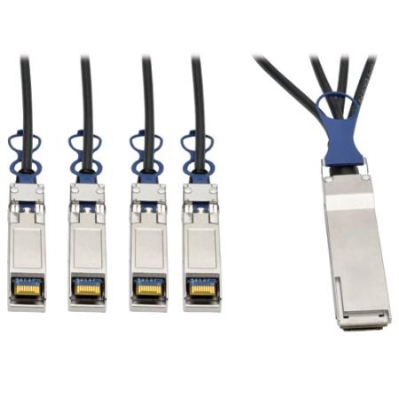 1m 40GbE QSFP+-10GbE SFP+ Passive DAC Cu Breakout