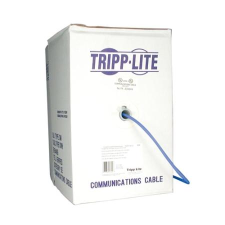 1000' Cat6 Gigabit Bulk Solid PVC Cable - Blue