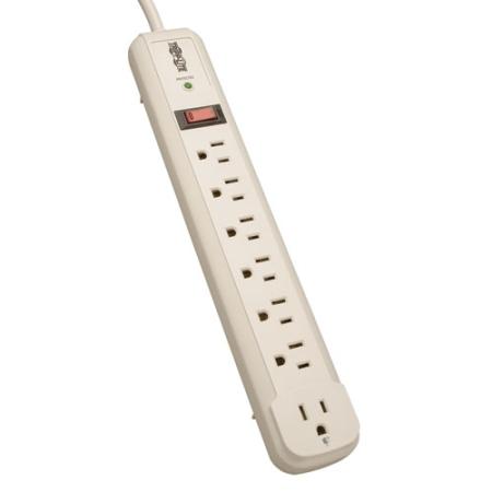 4' Protect It! 7-Outlet Surge Protector 1 Diag LED