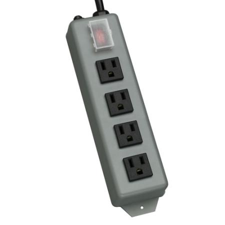 6' Waber 4-Outlet Industrial Power Strip Locking
